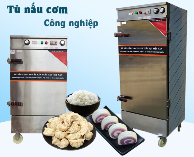 Tủ nấu cơm công nghiệp - Inox Gia Long