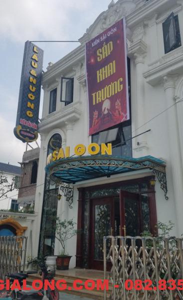 Cung cấp Lẩu thang máy kèm thi công hút khói âm bàn tại Nhà hàng Kiên Sài Gòn, Đông Hưng Thái Bình