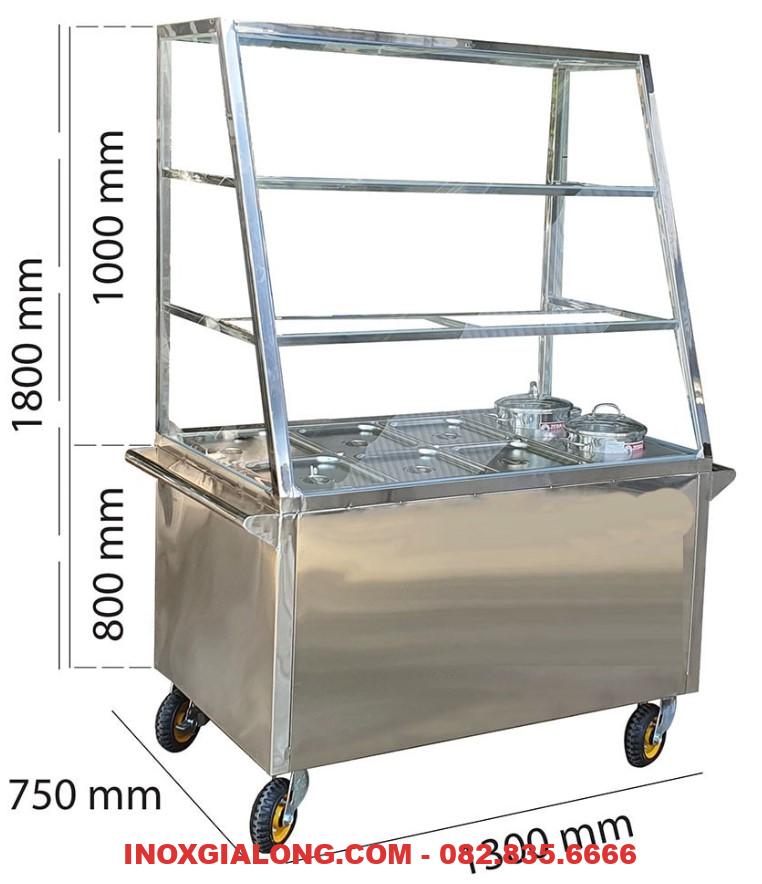 Tủ hâm nóng thức ăn 6 khay